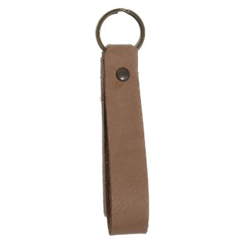 Sleutelhanger Rundleer Nude Brown | Kram Kram