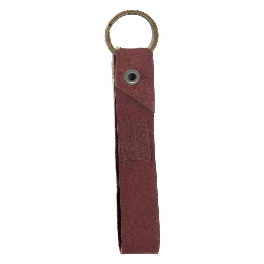 Sleutelhanger Rundleer Wine Red | Kram Kram