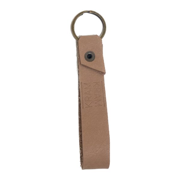 Sleutelhanger Rundleer Nude Brown | Kram Kram