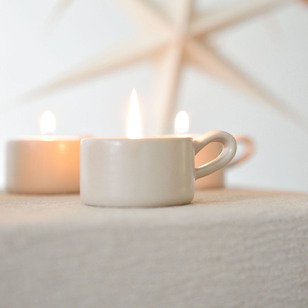 Clay Candle Holders Gray | Delight Department