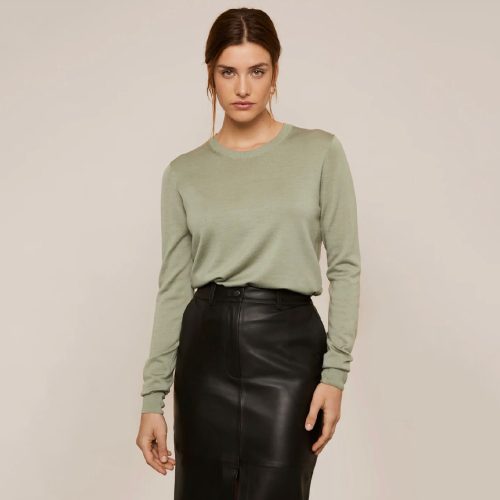 Alder Knitted Jumper Sage | Arber