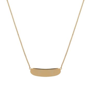 Shiny Bar Necklace Gold Plated | Betty Bogaers