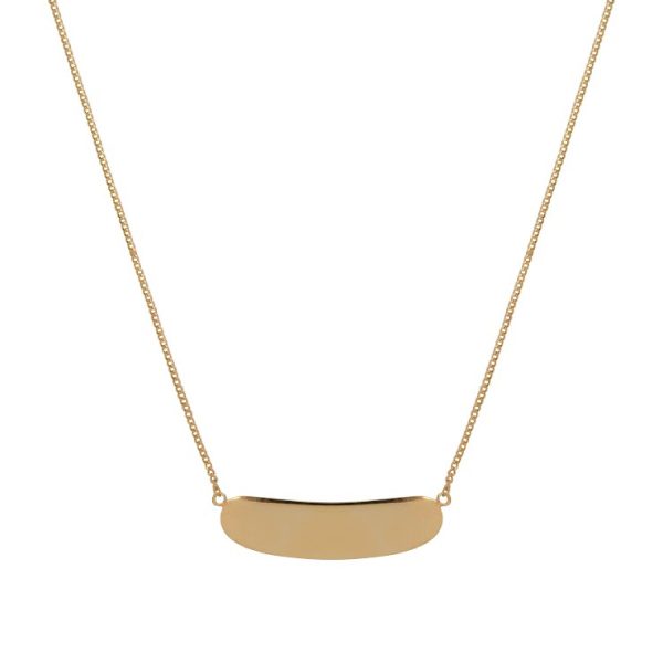Shiny Bar Necklace Gold Plated | Betty Bogaers