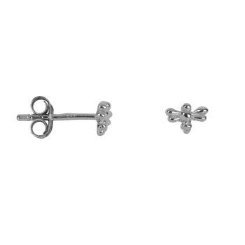 Mini Bee stud Earring Silver | Betty Bogaers