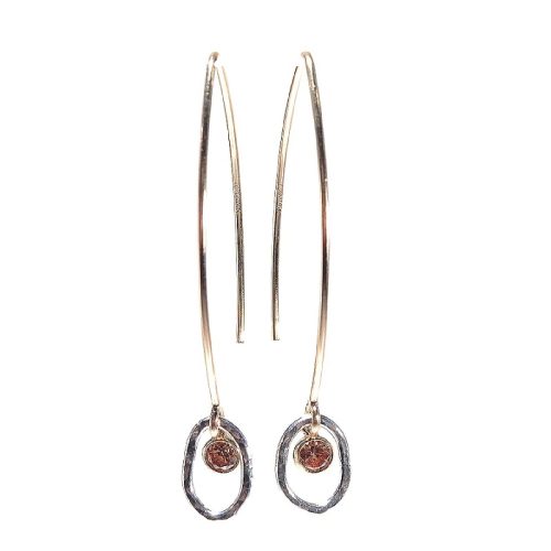 Earrings gold filled Champagne | Gnoes