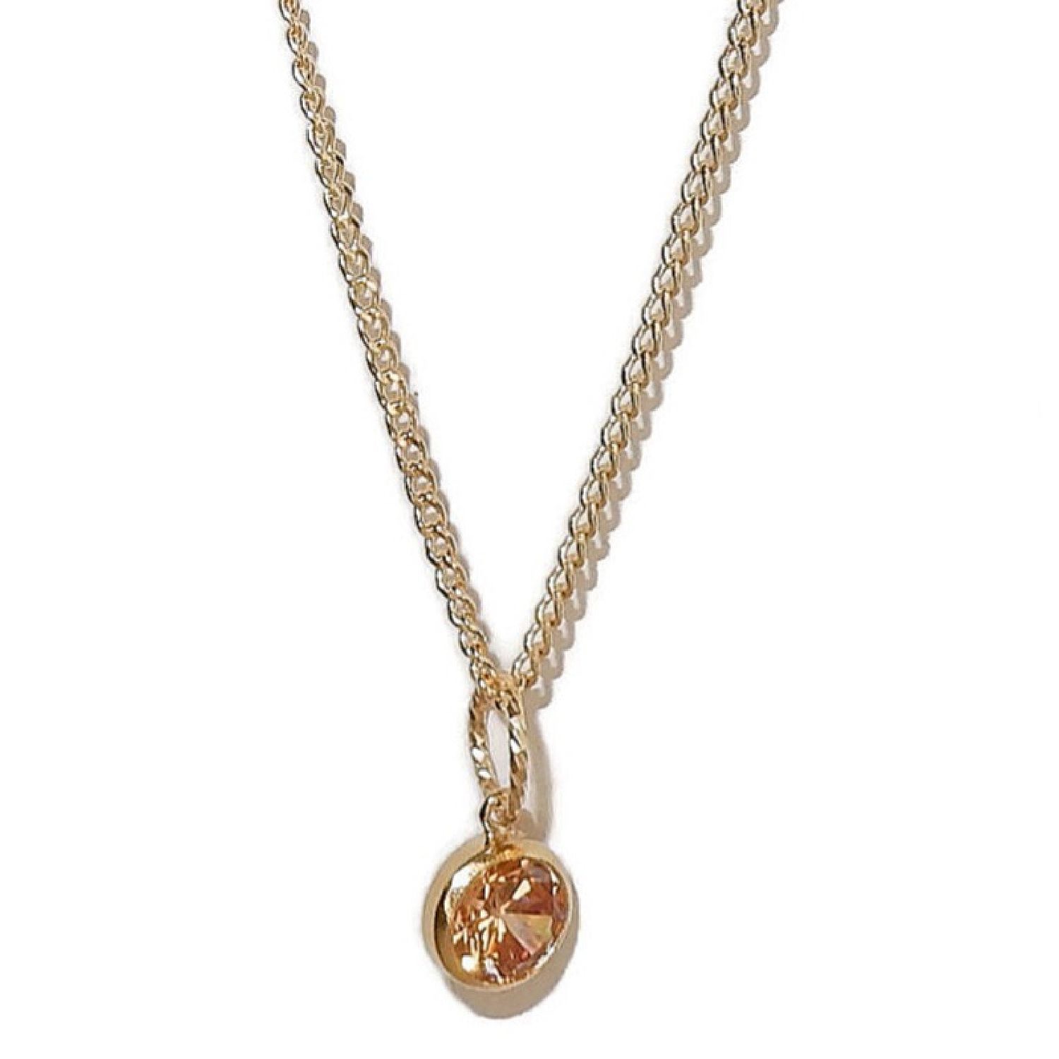 necklace flat curb chain champaign | Gnoes