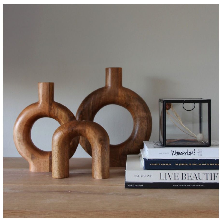 Houten vaas Flow S | Earthware