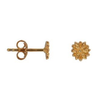 Mini Flower stud Earring Gold Plated | Betty Bogaers