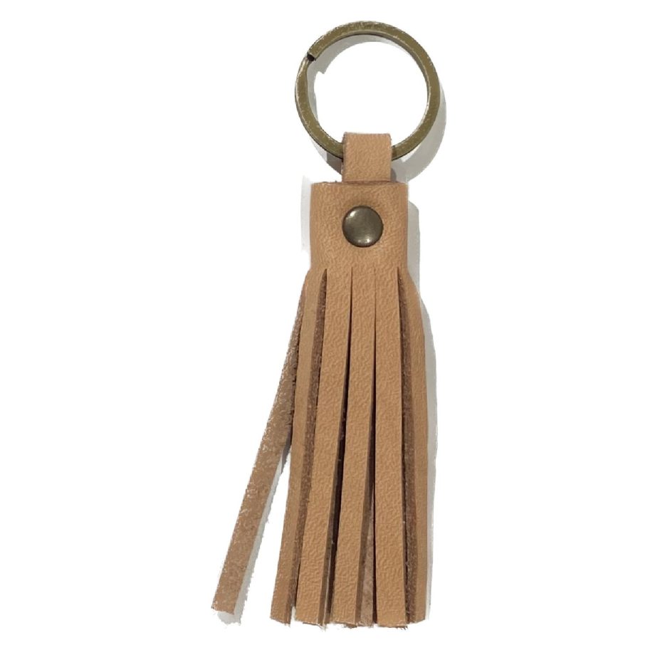 Sleutelhanger Tassel Nude Brown | Kram Kram