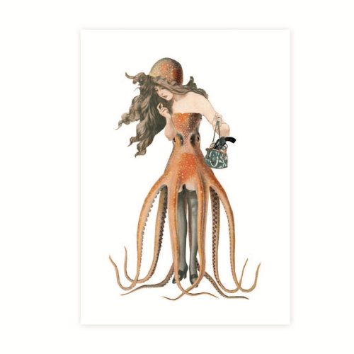 Vrouw met octopusjurk | Lylies