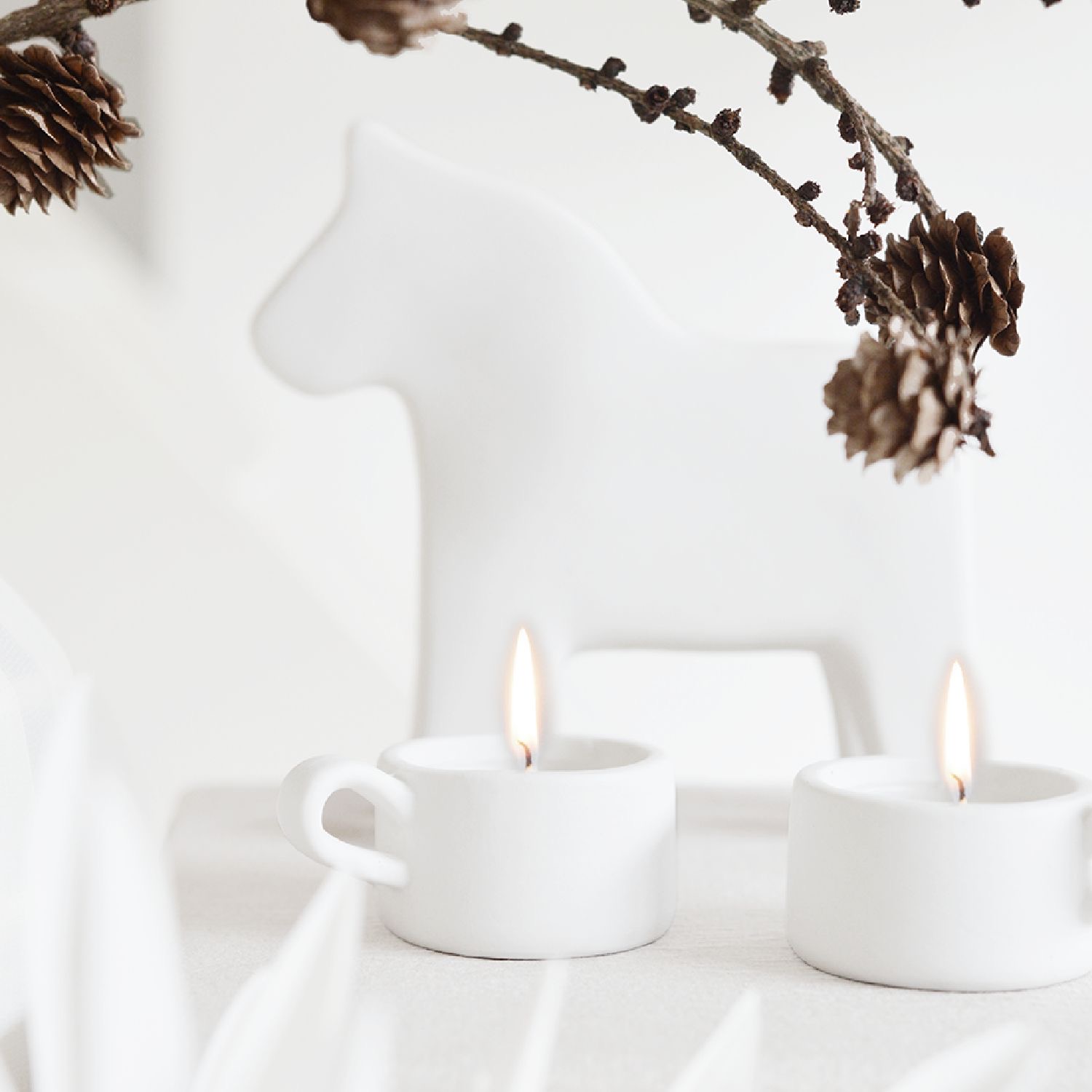 Clay Candle White | Delight Department