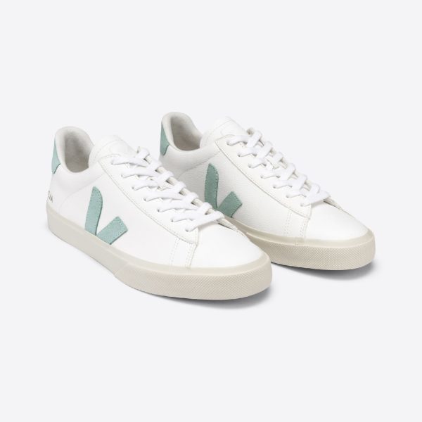 Campo Chromefree Leather Extra White Matcha | VEJA