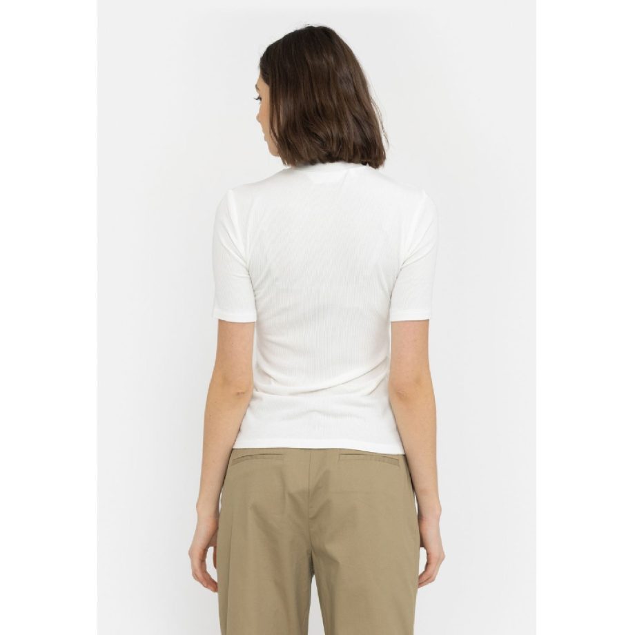 Fenja T-neck T-shirt Snow White | Soft Rebels