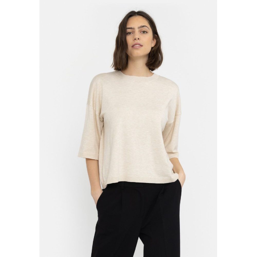 Marla 2/4 Boxy Knit Whitecap Gray | Soft Rebels