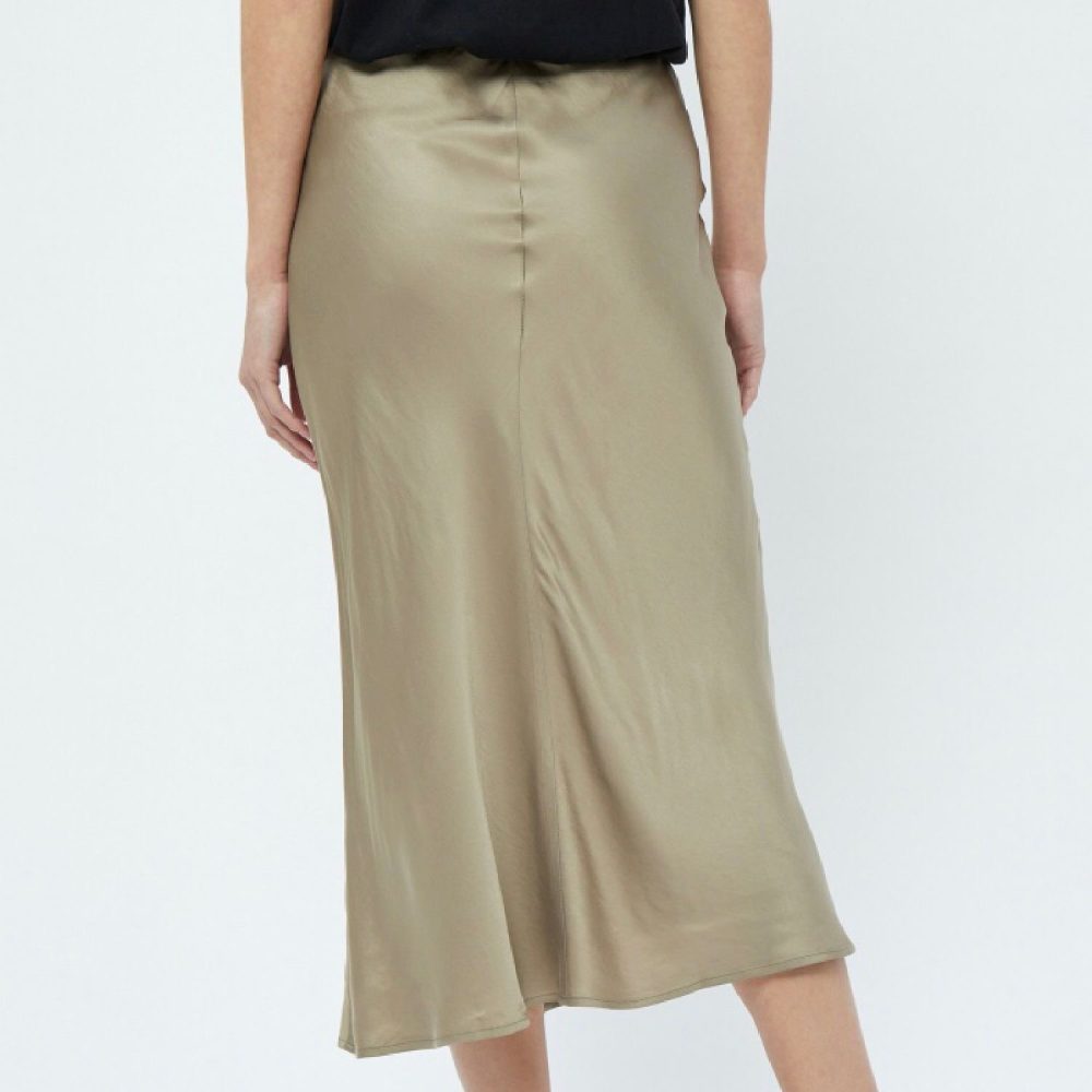 Kamia Midi Skirt Wood Smoke | Minus