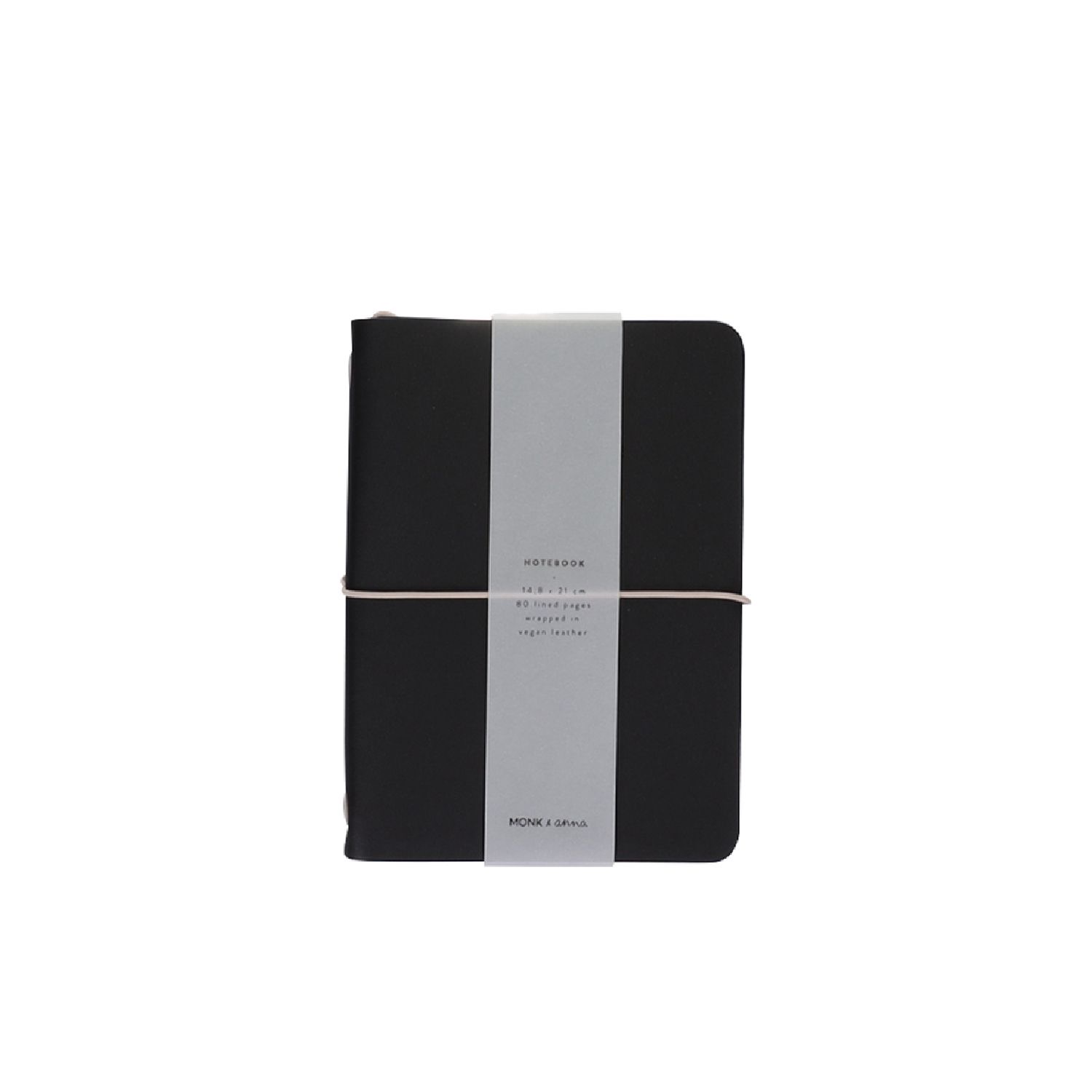 Black Notebook M Vegan Leather | Monk&Anna