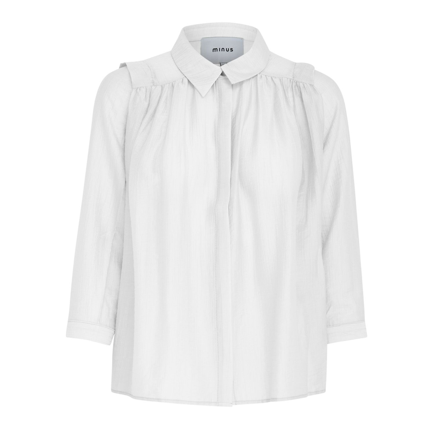 Aneda 3/4 Sleeve Shirt Broken White | Minus