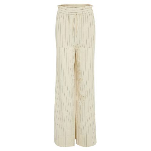 Heddie Wide Leg Pants Warm Sand Stripe | Peppercorn