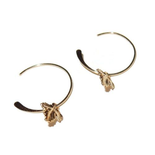 Earrings 3/4 Hoops Autumn Leaf | Gnoes