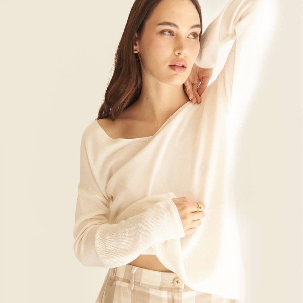 Luidia Jersey Off White | Mus & Bombon