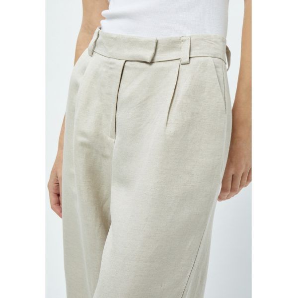 Auguste Linen Pants Nomad Sand Melange | Minus - Afbeelding 5