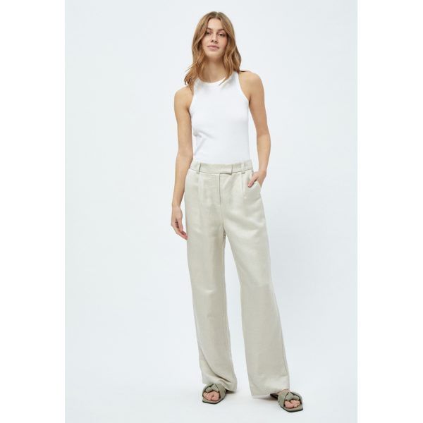 Auguste Linen Pants Nomad Sand Melange | Minus - Afbeelding 6