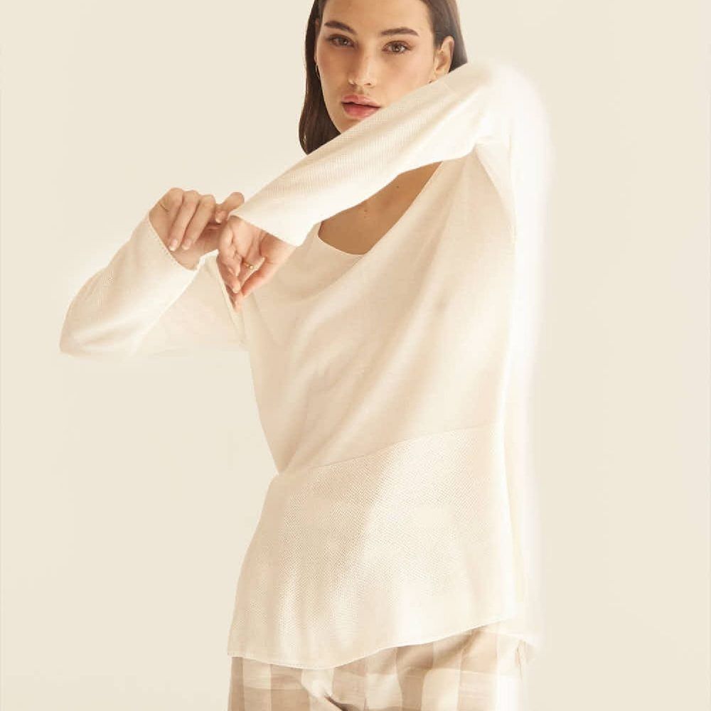 Luidia Jersey Off White | Mus & Bombon