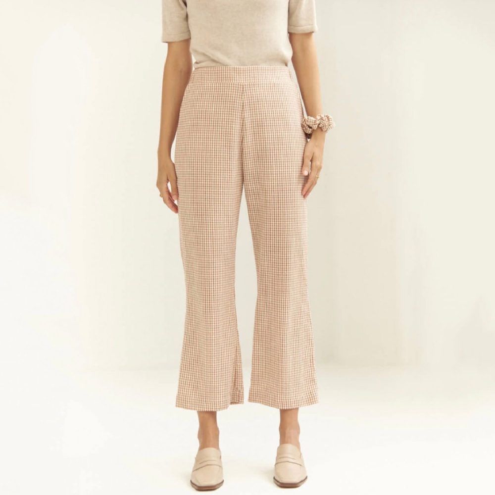 Ilia Pants Pink Check | Mus & Bombon