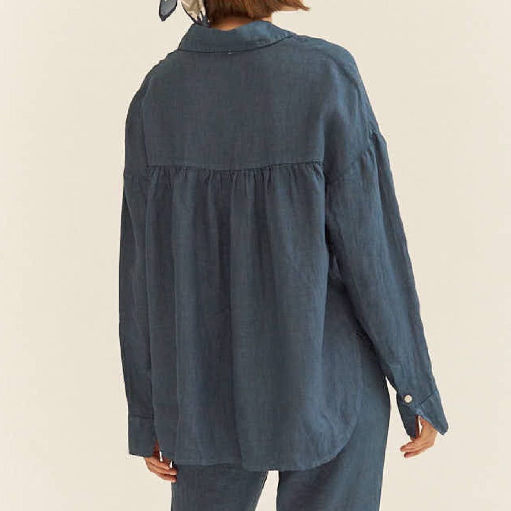 Calcinu Shirt Navy | Mus & Bombon