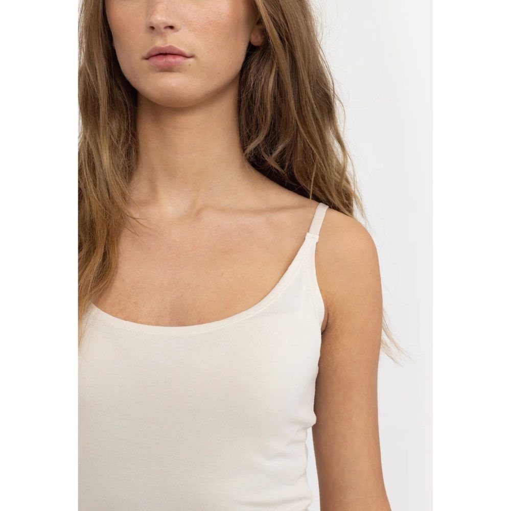 Penelope Singlet Top Bleached Sand | Esmé Studios