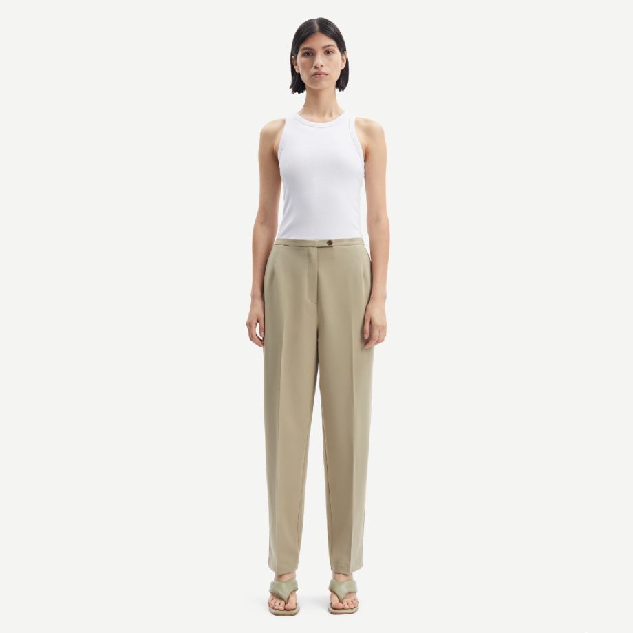 Hallie Trousers Silver Sage | Samsøe Samsøe