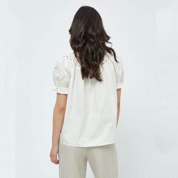 Dottiline Blouse Cloud Dancer | Minus