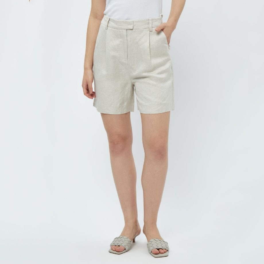 Auguste Linen Shorts Sand | Minus