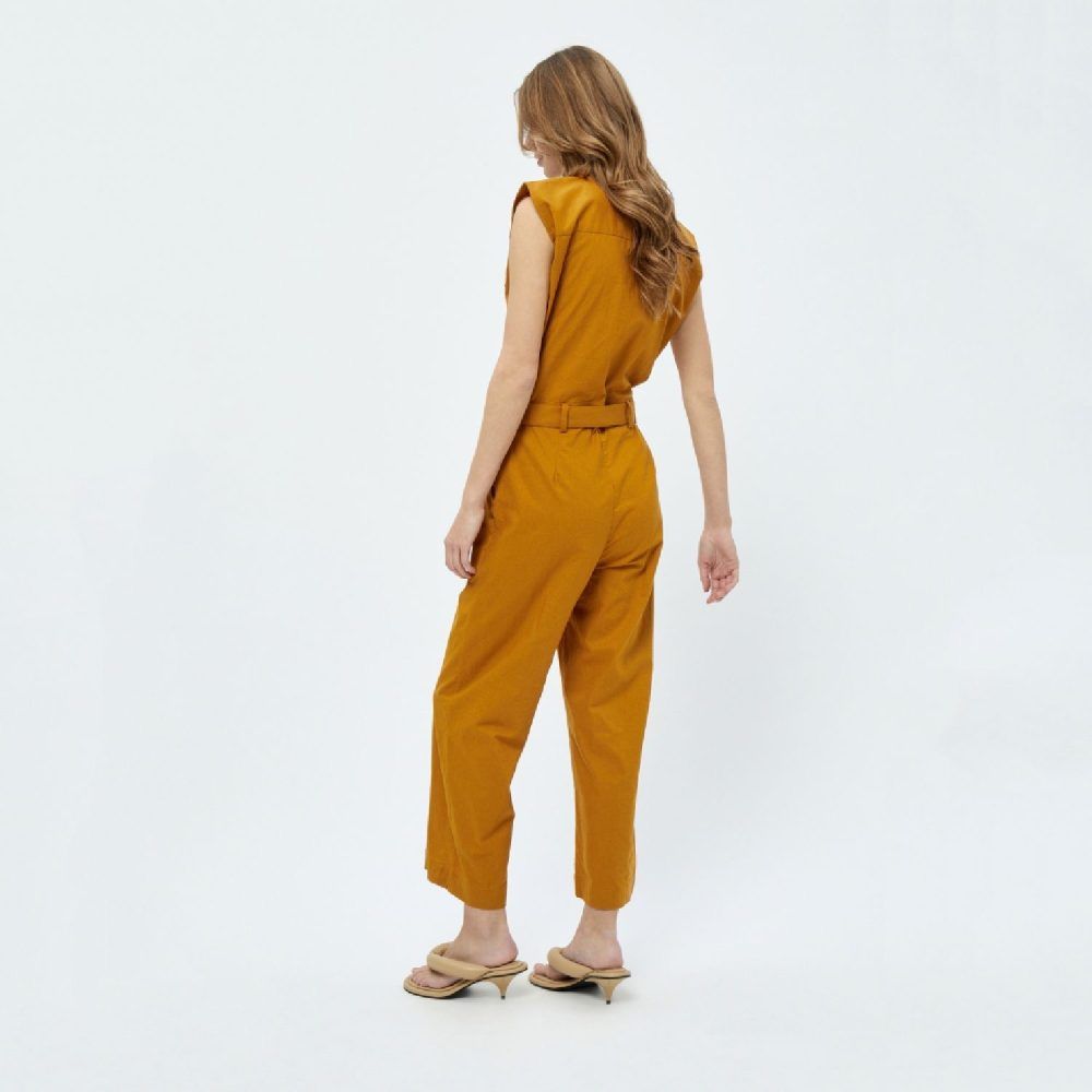 Shelba Linen Jumpsuit Sun Baked Brown | Minus