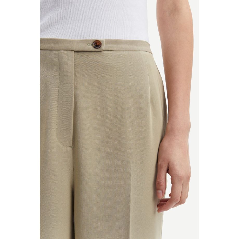 Hallie Trousers Silver Sage | Samsøe Samsøe