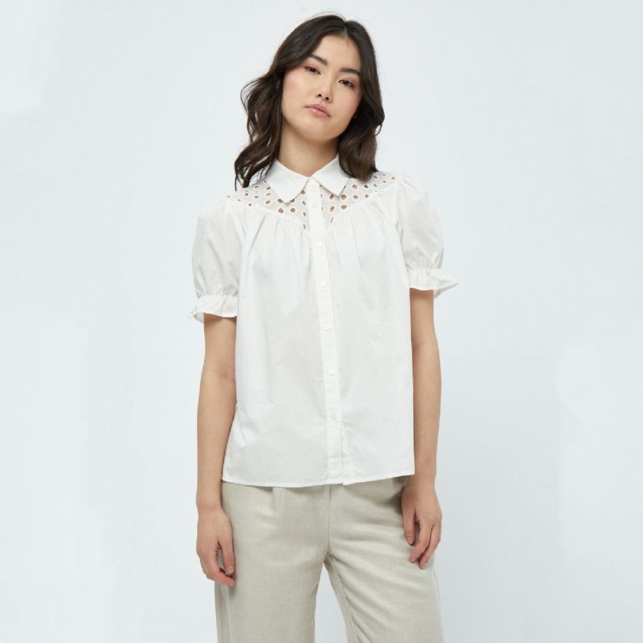 Dottiline Blouse Cloud Dancer | Minus