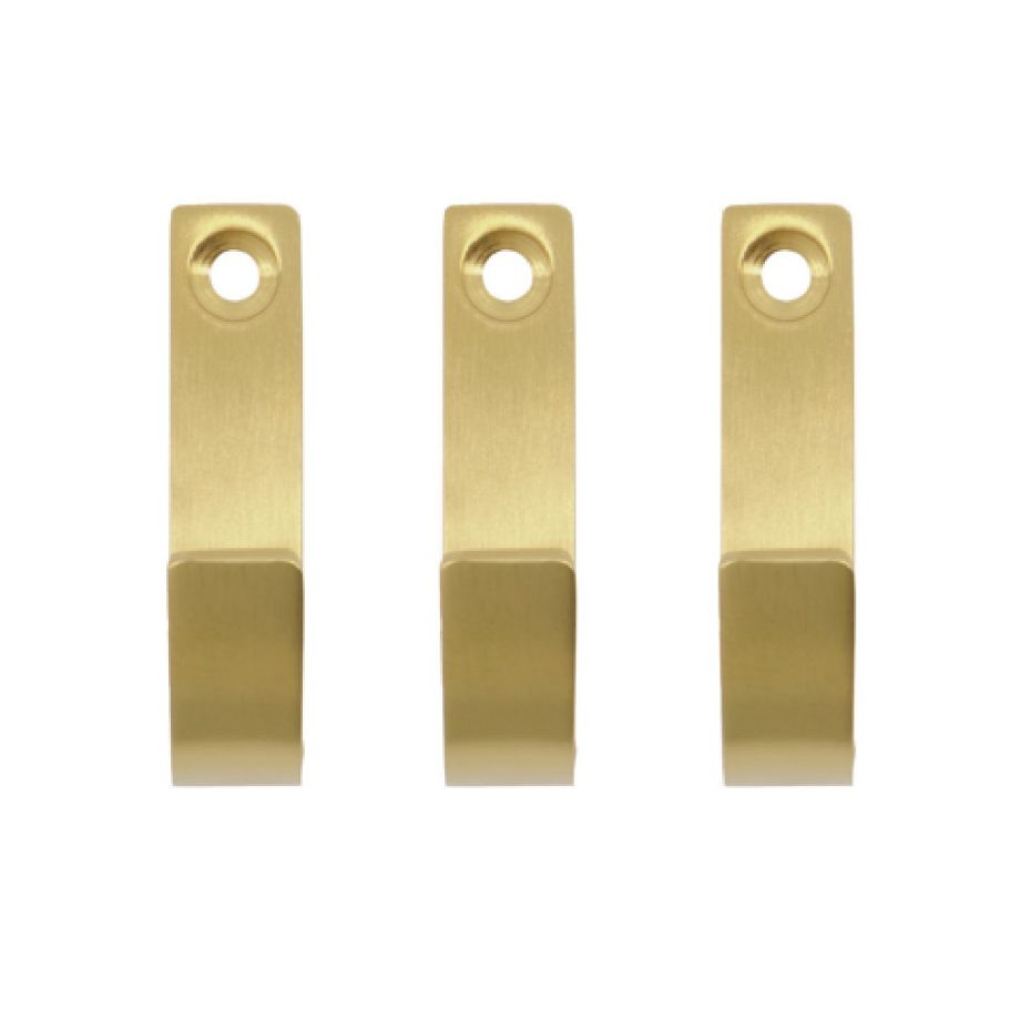 Hook Thapsus Brushed brass finish | Meraki