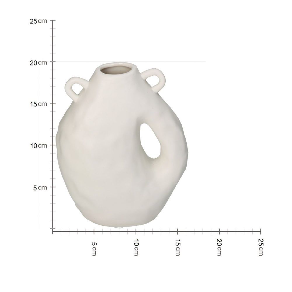 Vaas met kleine oortjes | White