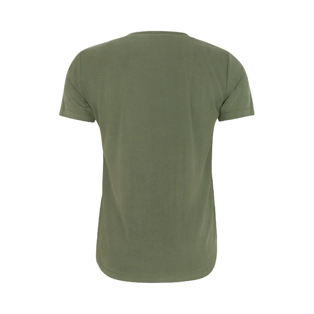 Ella V-neck T-shirt Deep Lichen Green | Soft Rebels