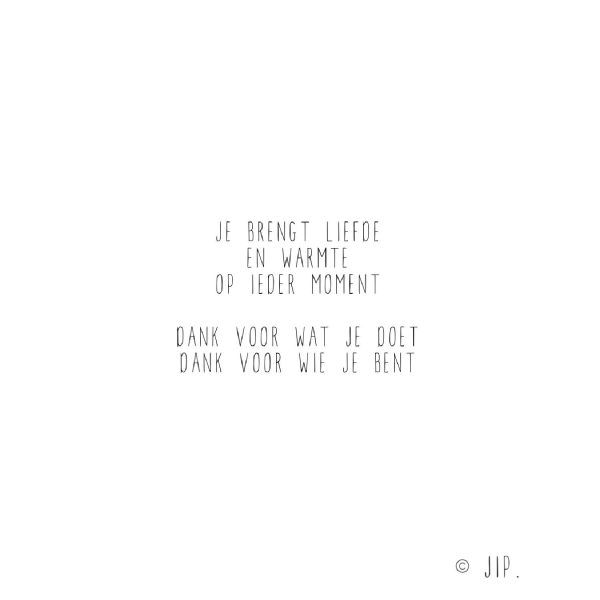 Je brengt liefde | Gewoon Jip