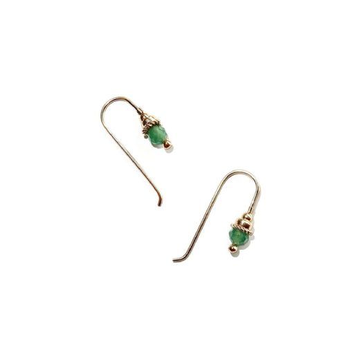 Earrings Petit Green Aventurijn | Gnoes