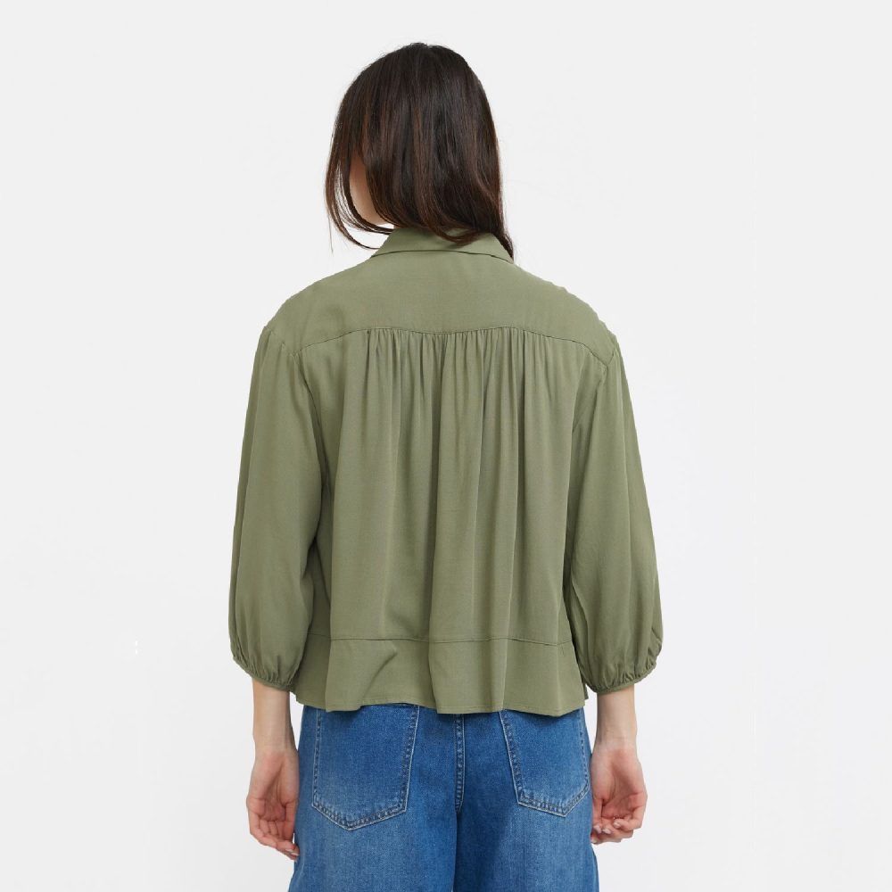 Myla Shirt Deep Lichen Green | Soft Rebels