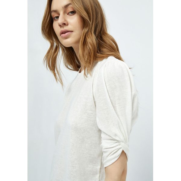 Liv Round Neck Half Sleeve T-Shirt White | Peppercorn - Afbeelding 2