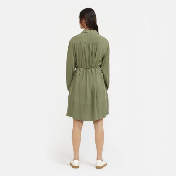 Myla Dress Deep Lichen Green | Soft Rebels