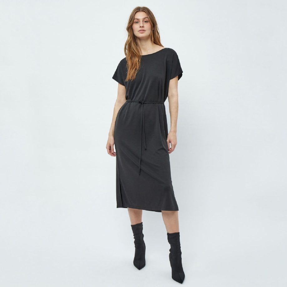 Ophelia Midi Modal Dress Black | Minus