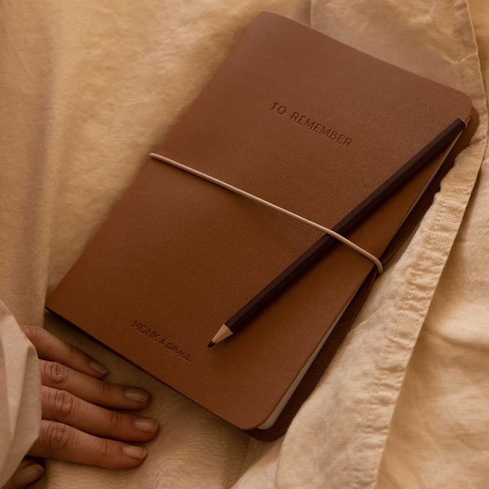 Acorn Notebook M Vegan Leather | Monk&Anna