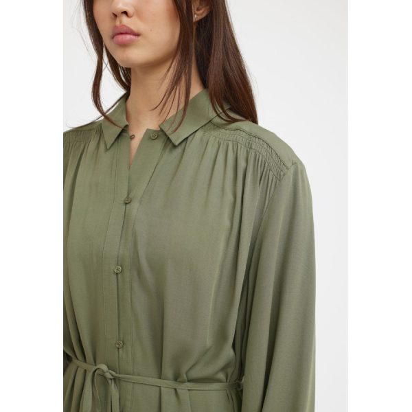 Myla Dress Deep Lichen Green | Soft Rebels