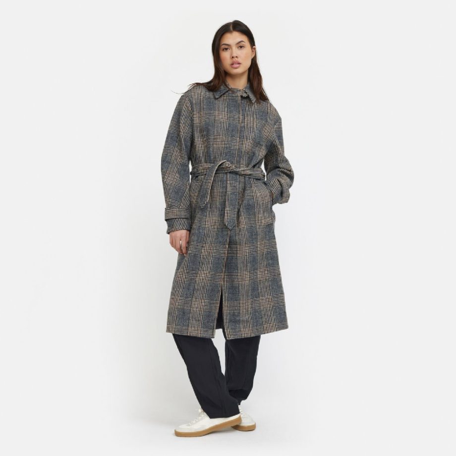 Mya Wool Trenchcoat Coffee Quartz | Soft Rebels