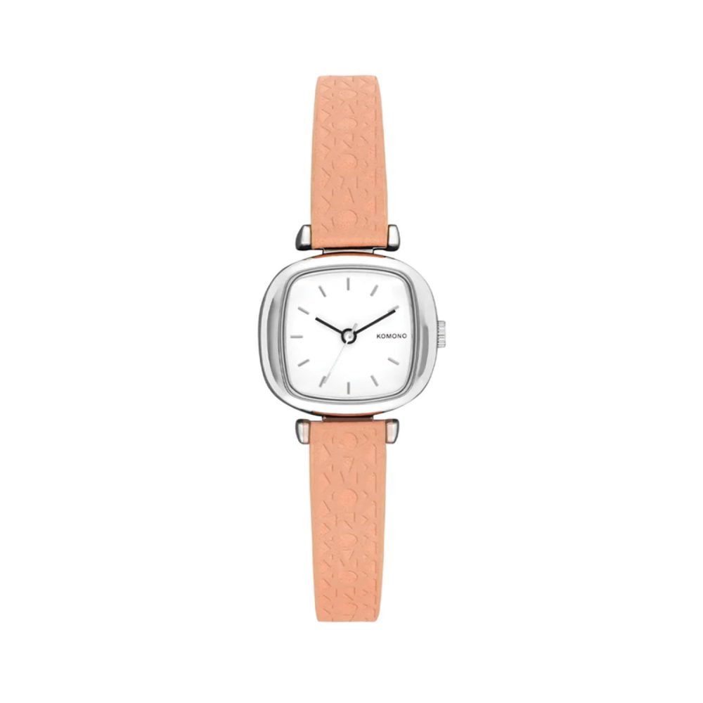 Moneypenny Monogram Silver Blush Horloge | Komono