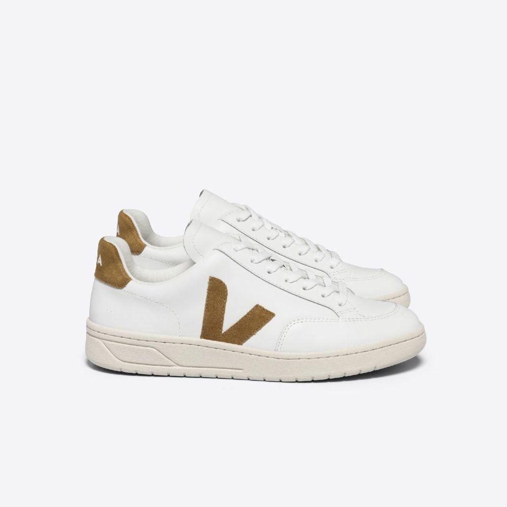 V12 Leather White Camel | VEJA